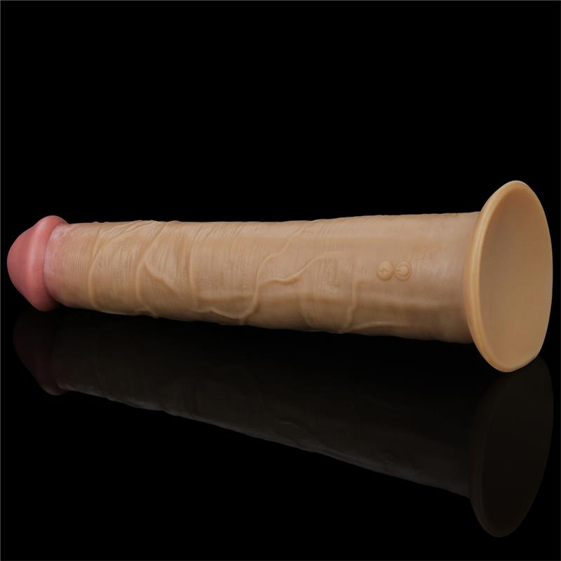 LOVETOY - VIBRADOR REALISTA CON ROTACIÓN DOBLE CAPA 10