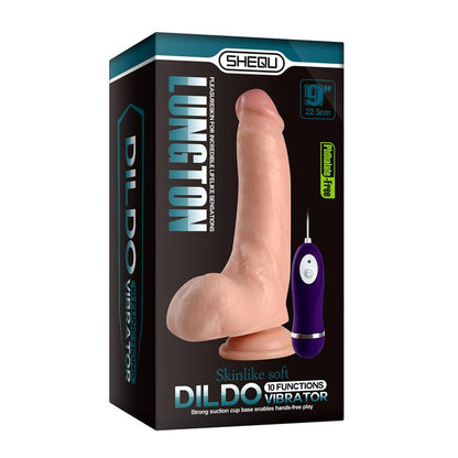 SHEQU - VIBRADOR REALISTA CONTROL REMOTO DUKE LUNGTON 22.5 CM