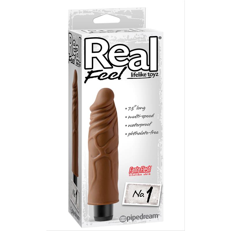REAL FEEL - VIBRADOR REALISTA NO. 1 BRONCEADO