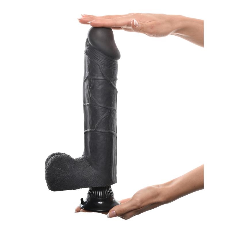 REAL FEEL DELUXE - VIBRADOR REALISTA NO. 11 28 CM NEGRO