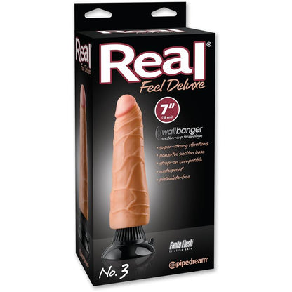 REAL FEEL DELUXE - VIBRADOR REALISTA NO. 3 17,8 CM NATURAL
