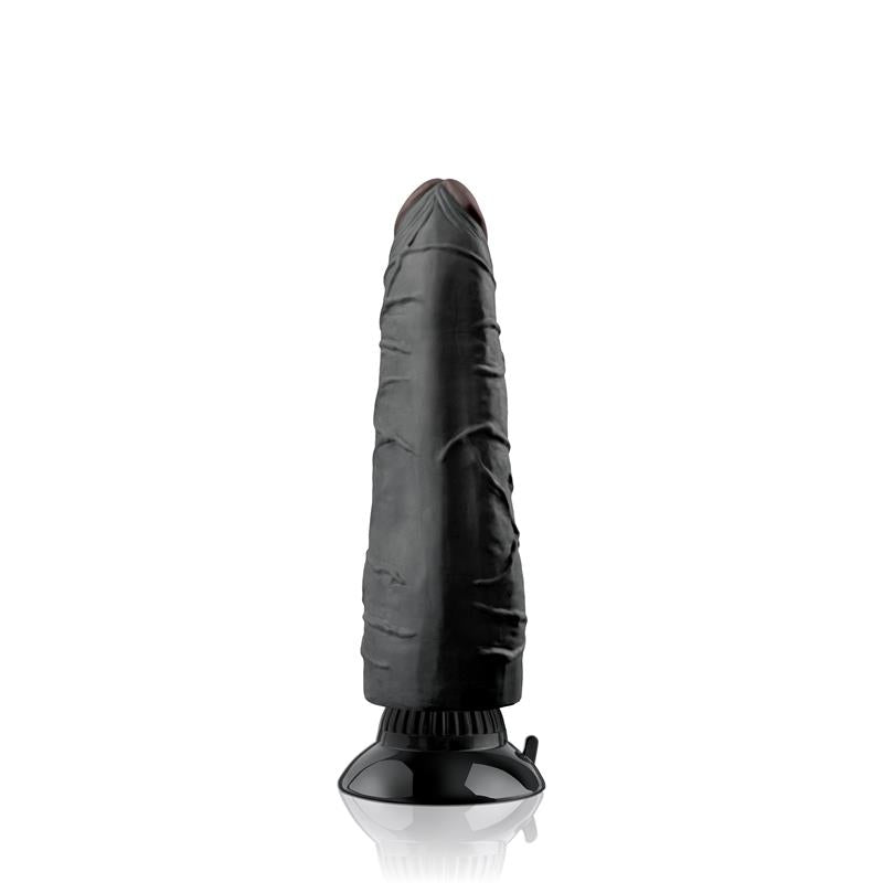 REAL FEEL DELUXE - VIBRADOR REALISTA NO. 3 17,8 CM NEGRO