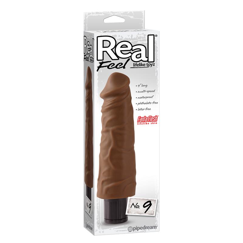 REAL FEEL - VIBRADOR REALISTA NO. 9 BRONCEADO