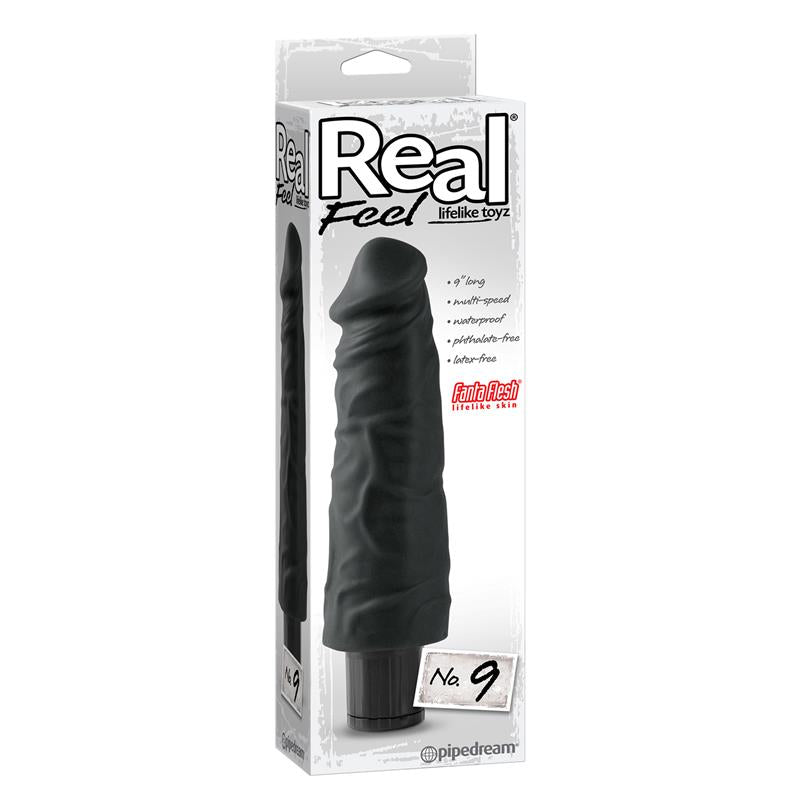 REAL FEEL - VIBRADOR REALISTA NO. 9 NEGRO