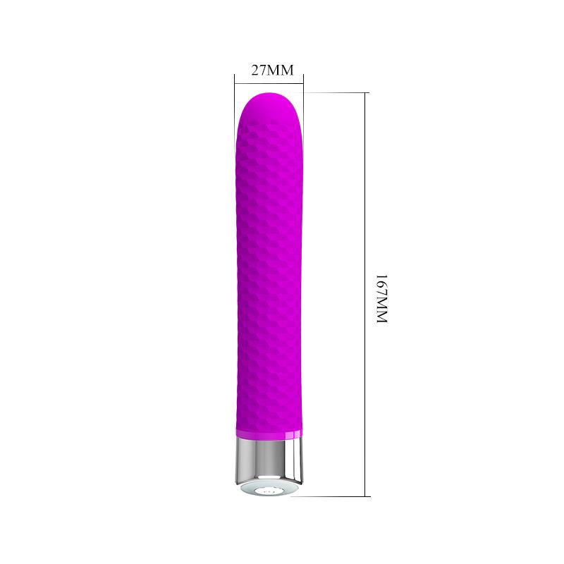 PRETTYLOVE - VIBRADOR REGINALD SILICONA PURPURA