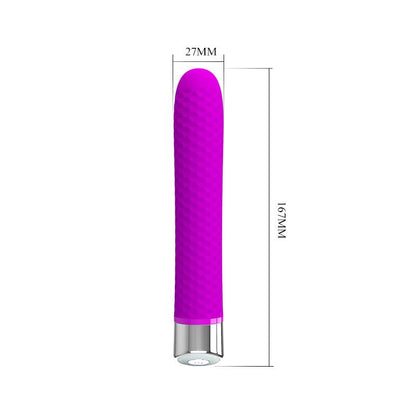 PRETTYLOVE - VIBRADOR REGINALD SILICONA PURPURA