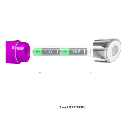 PRETTYLOVE - VIBRADOR REGINALD SILICONA PURPURA