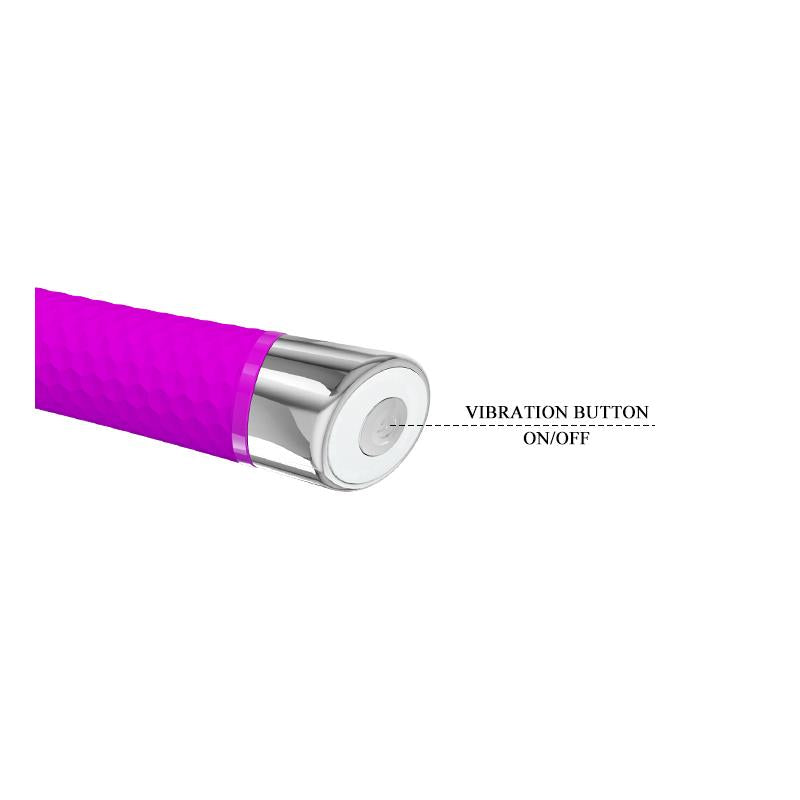 PRETTYLOVE - VIBRADOR REGINALD SILICONA PURPURA