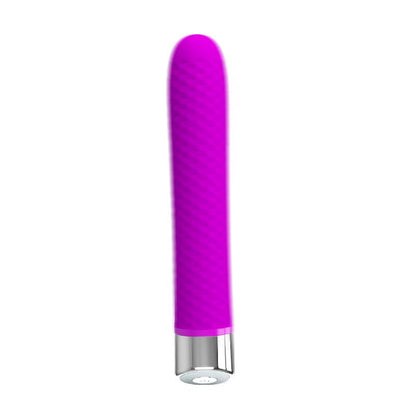 PRETTYLOVE - VIBRADOR REGINALD SILICONA PURPURA