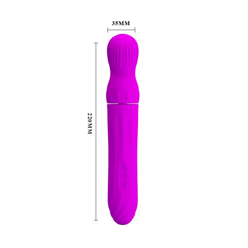 PRETTYLOVE - VIBRADOR ROTADOR ABRAHAM PÚRPURA