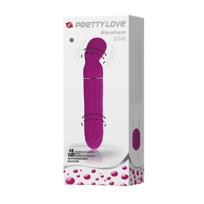 PRETTYLOVE - VIBRADOR ROTADOR ABRAHAM PÚRPURA
