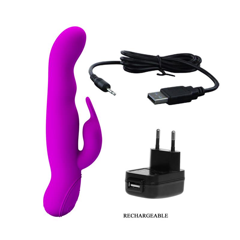 PRETTYLOVE - VIBRADOR ROTADOR MYSTIC COLOR PÚRPURA