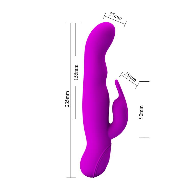 PRETTYLOVE - VIBRADOR ROTADOR MYSTIC COLOR PÚRPURA