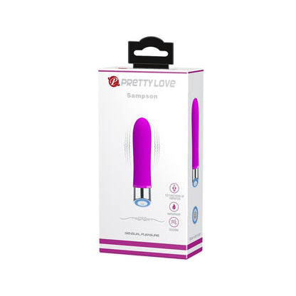PRETTYLOVE - VIBRADOR SAMPSON SILICONA PURPURA