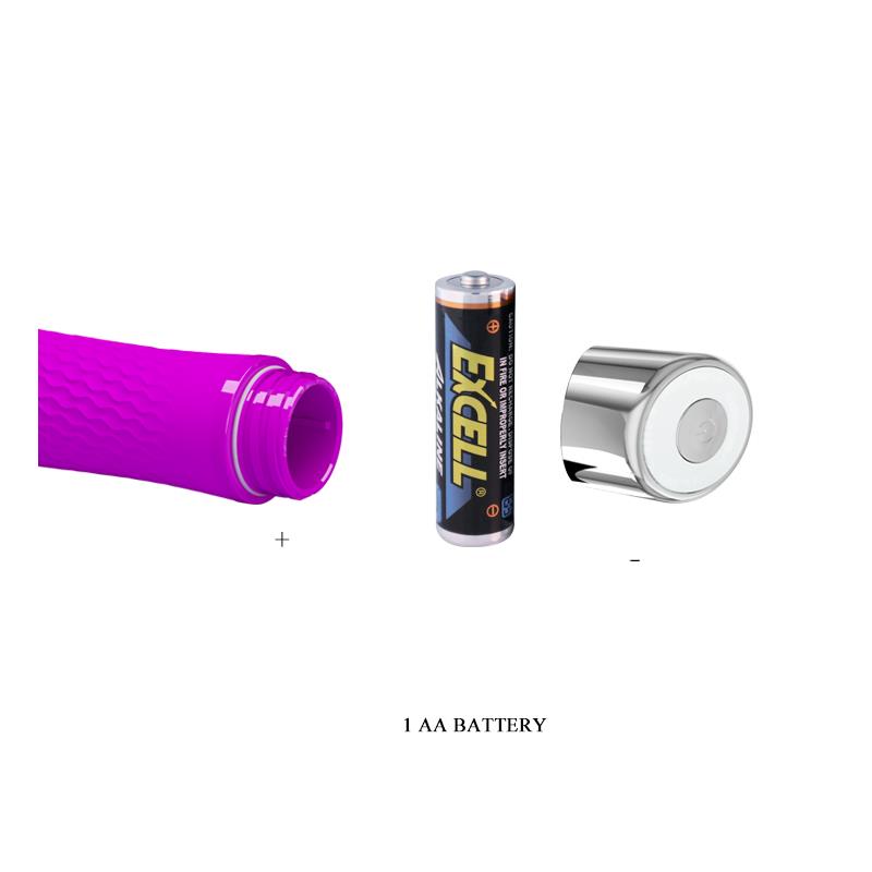 PRETTYLOVE - VIBRADOR SEBASTIAN SILICONA PURPURA