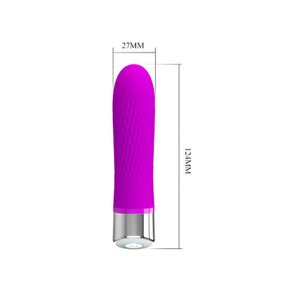 PRETTYLOVE - VIBRADOR SEBASTIAN SILICONA PURPURA