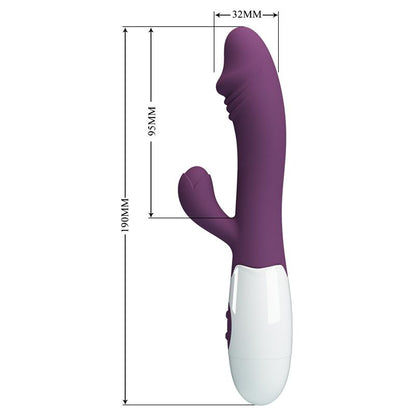 PRETTYLOVE - VIBRADOR SNAPPY 30 FUNCIONES PÚRPURA