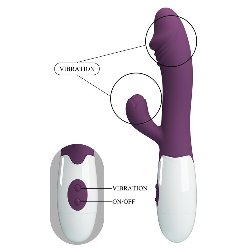 PRETTYLOVE - VIBRADOR SNAPPY 30 FUNCIONES PÚRPURA
