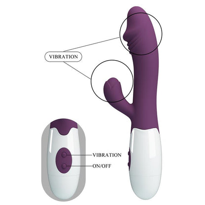 PRETTYLOVE - VIBRADOR SNAPPY 30 FUNCIONES PÚRPURA