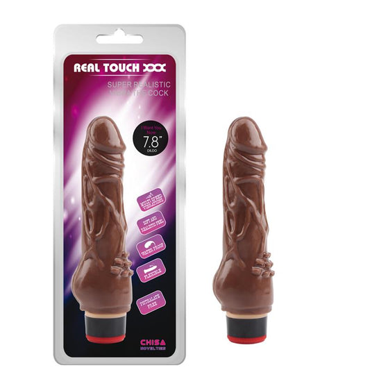 CHISA - VIBRADOR T-SKIN 7.8" MARRON