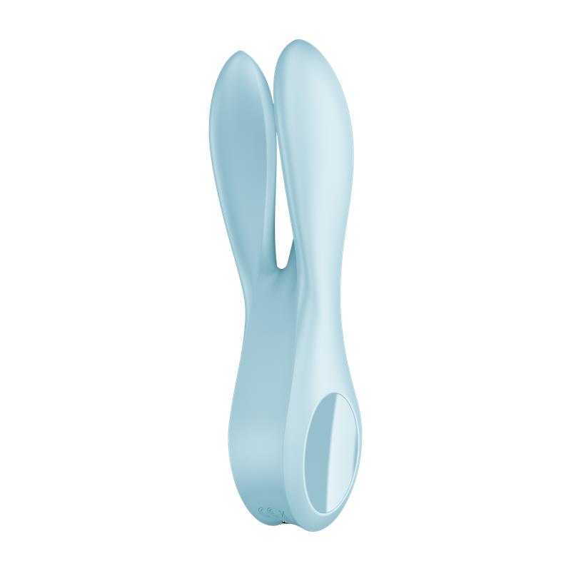 SATISFYER - VIBRADOR THREESOME 1 LIGHT AZUL