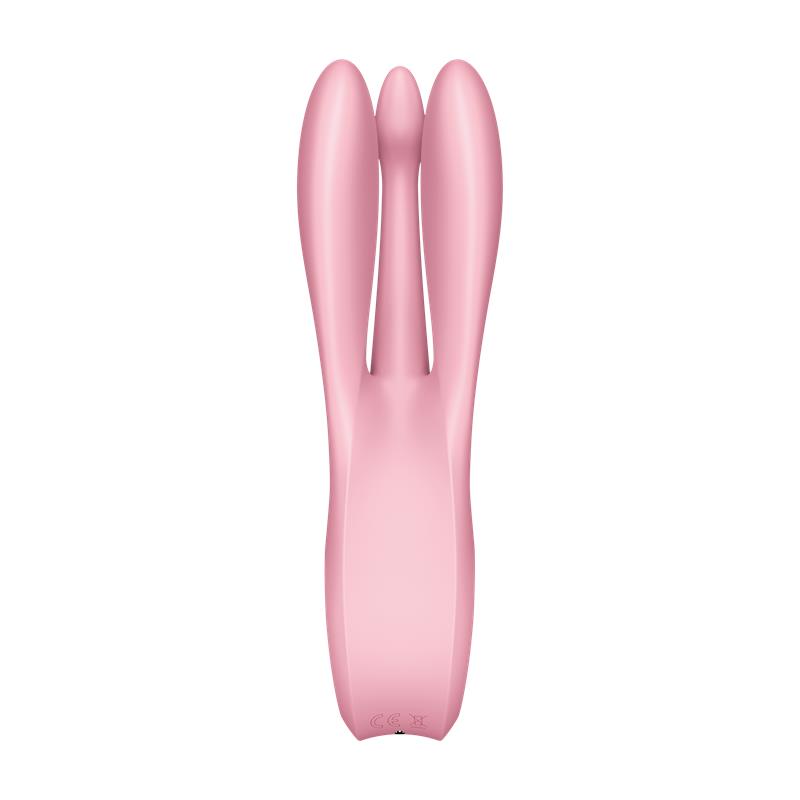 SATISFYER - VIBRADOR THREESOME 1 ROSA