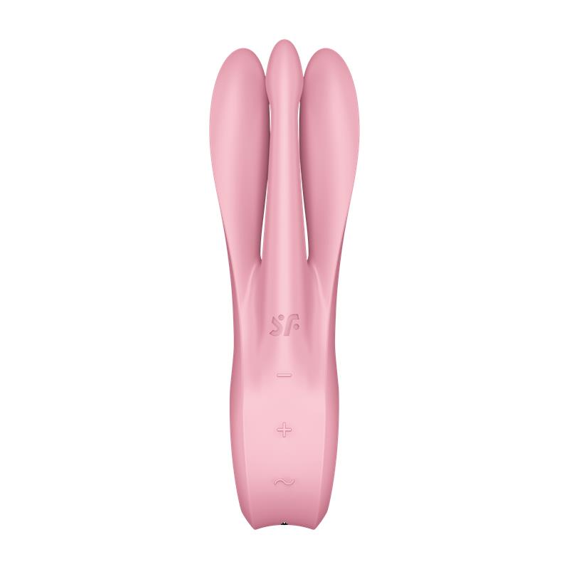 SATISFYER - VIBRADOR THREESOME 1 ROSA