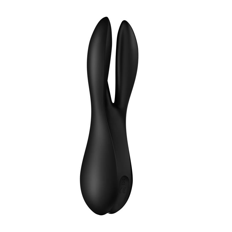 SATISFYER - VIBRADOR THREESOME 2 NEGRO