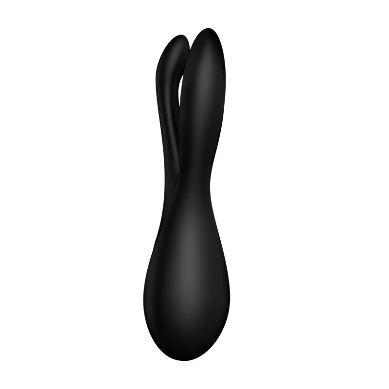SATISFYER - VIBRADOR THREESOME 2 NEGRO