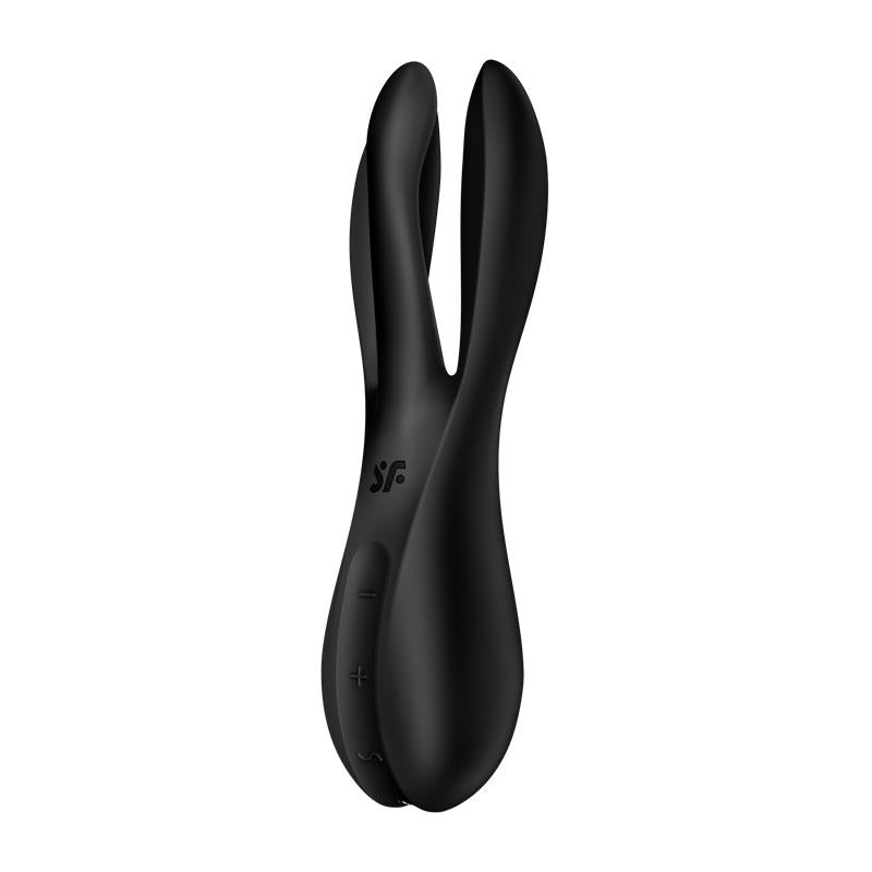 SATISFYER - VIBRADOR THREESOME 2 NEGRO