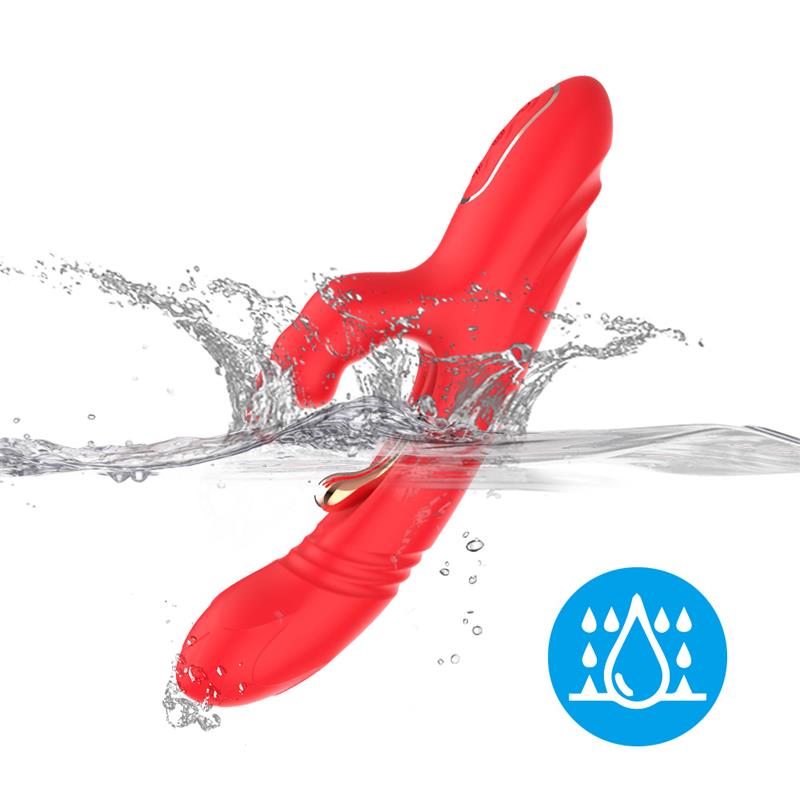 URBAN SKY - VIBRADOR TICKLER CON THRUSTING SILICONA LÍQUIDA