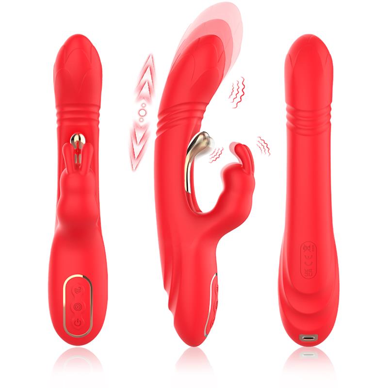 URBAN SKY - VIBRADOR TICKLER CON THRUSTING SILICONA LÍQUIDA