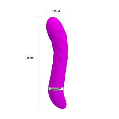 PRETTYLOVE - VIBRADOR TRUDA SILICONA 18.8 X 3.5 CM