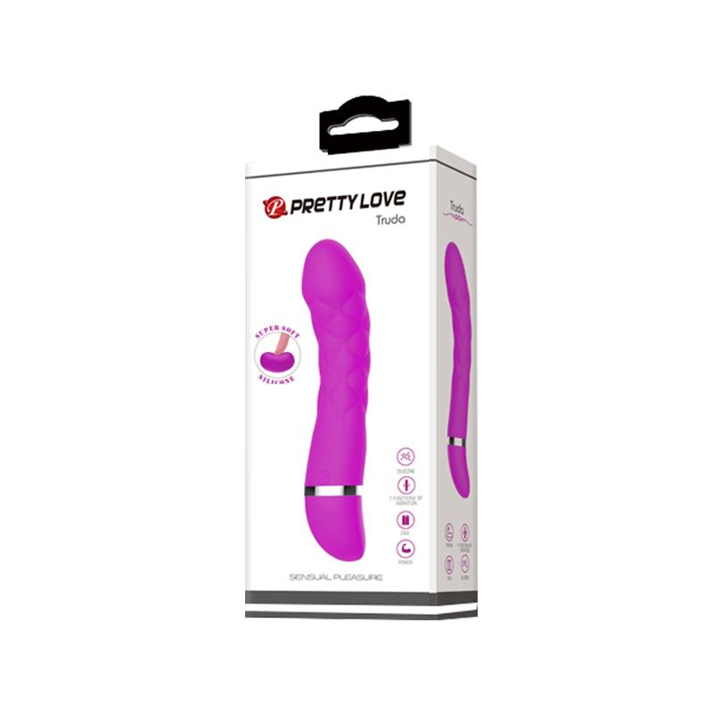 PRETTYLOVE - VIBRADOR TRUDA SILICONA 18.8 X 3.5 CM