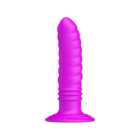 PRETTYLOVE - VIBRADOR TWIST PLUG ANAL PÚRPURA