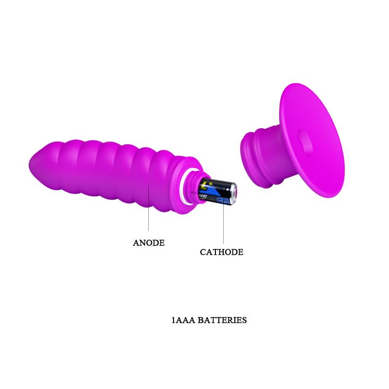 PRETTYLOVE - VIBRADOR TWIST PLUG ANAL PÚRPURA