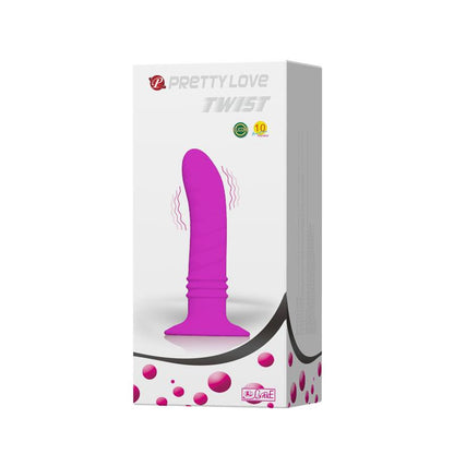 PRETTYLOVE - VIBRADOR TWIST PLUG ANAL PÚRPURA