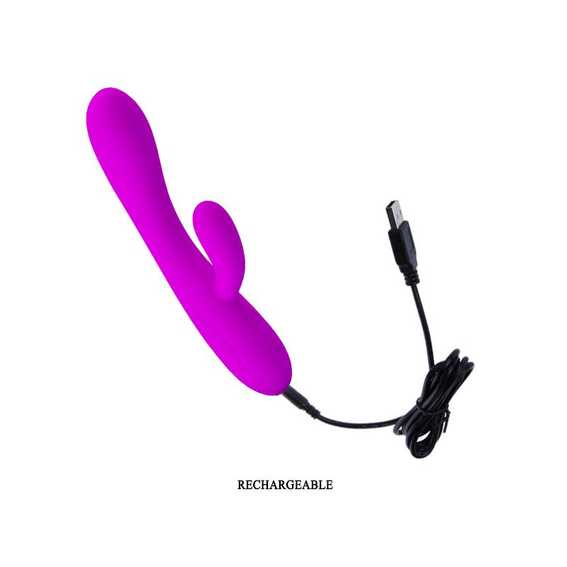 PRETTYLOVE - VIBRADOR VICTOR COLOR PÚRPURA