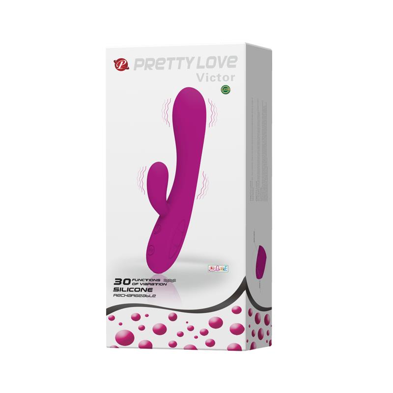 PRETTYLOVE - VIBRADOR VICTOR COLOR PÚRPURA
