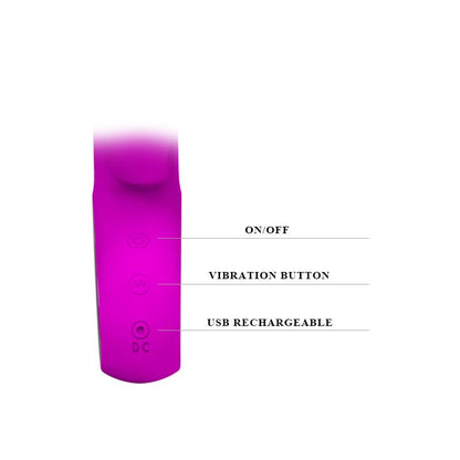 PRETTYLOVE - VIBRADOR WEBB COLOR PÚRPURA