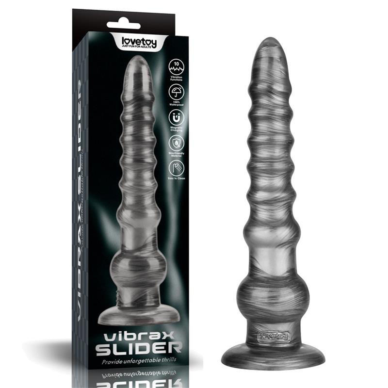 LOVETOY - VIBRAX SLIDER DILDO ANAL CON VIBRACIÓN KING SIZED 12.5