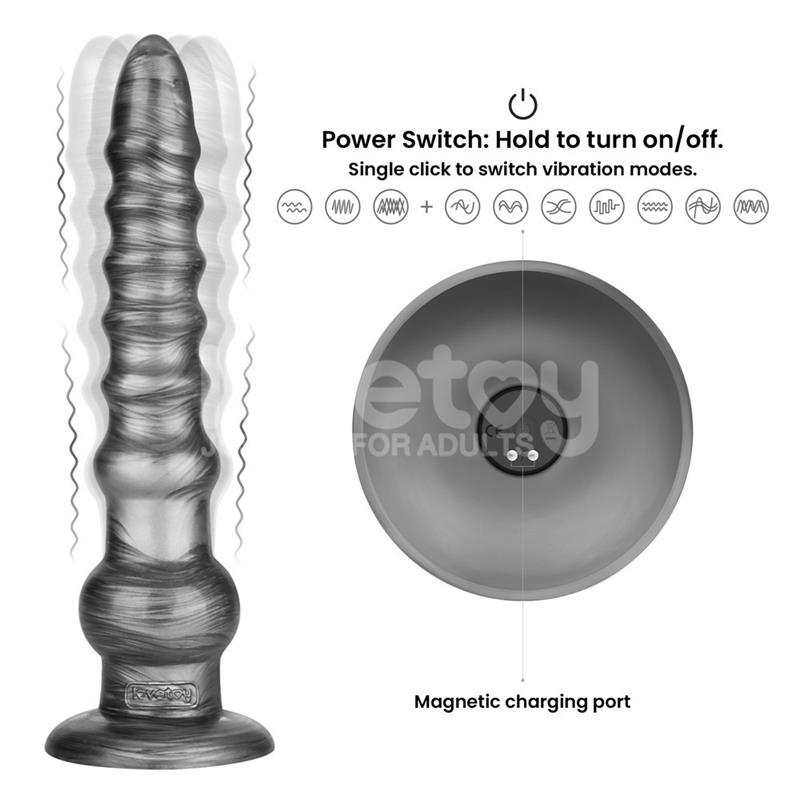 LOVETOY - VIBRAX SLIDER DILDO ANAL CON VIBRACIÓN KING SIZED 12.5