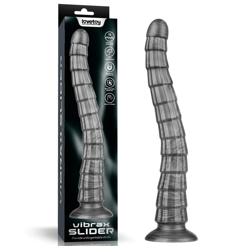 LOVETOY - VIBRAX SLIDER DILDO ANAL CON VIBRACIÓN KING SIZED 14.5