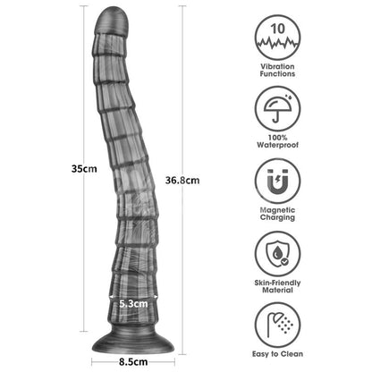 LOVETOY - VIBRAX SLIDER DILDO ANAL CON VIBRACIÓN KING SIZED 14.5