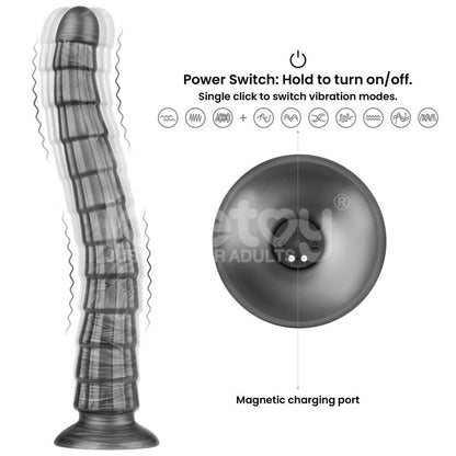 LOVETOY - VIBRAX SLIDER DILDO ANAL CON VIBRACIÓN KING SIZED 14.5