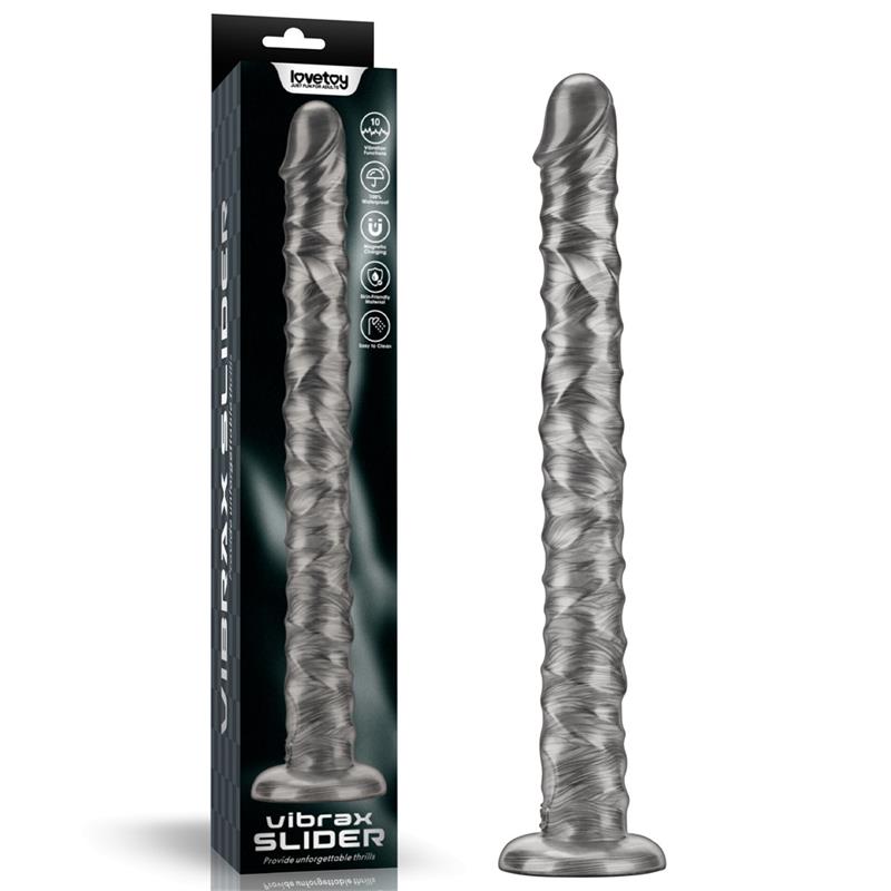 LOVETOY - VIBRAX SLIDER DILDO ANAL CON VIBRACIÓN KING SIZED 16