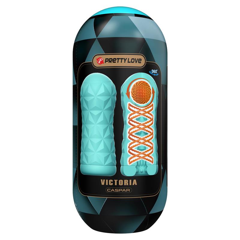 PRETTYLOVE - VICTORIA CASPAR MASTURBADOR MANUAL BOLA GIRATORIA