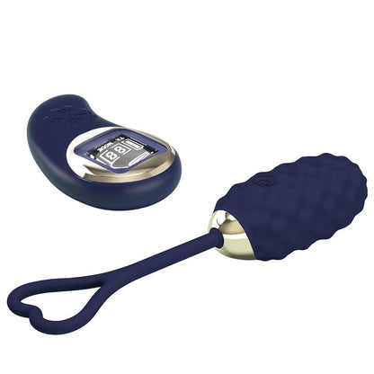 PRETTYLOVE - VIVIAN HUEVO VIBRADOR CON CONTROL REMOTO CON PANTALLA DIGITAL AZUL