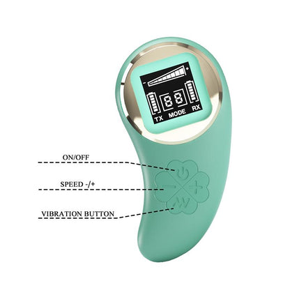 PRETTYLOVE - VIVIAN HUEVO VIBRADOR CON CONTROL REMOTO PANTALLA DIGITAL VERDE