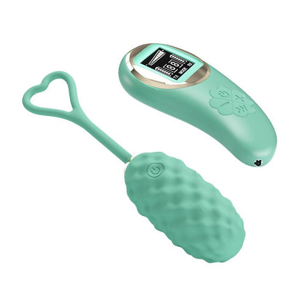 PRETTYLOVE - VIVIAN HUEVO VIBRADOR CON CONTROL REMOTO PANTALLA DIGITAL VERDE